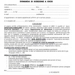 Domanda iscrizione socio effettivo